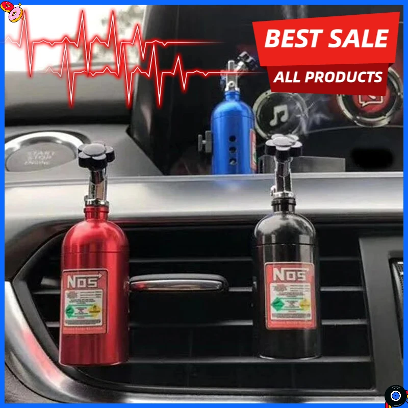 Hot Sale Car Air Freshener NOS Nitrogen Bottle Air Vent Aromatherapy Auto Aroma Outle Perfume Flavoring Fragrances Accessories