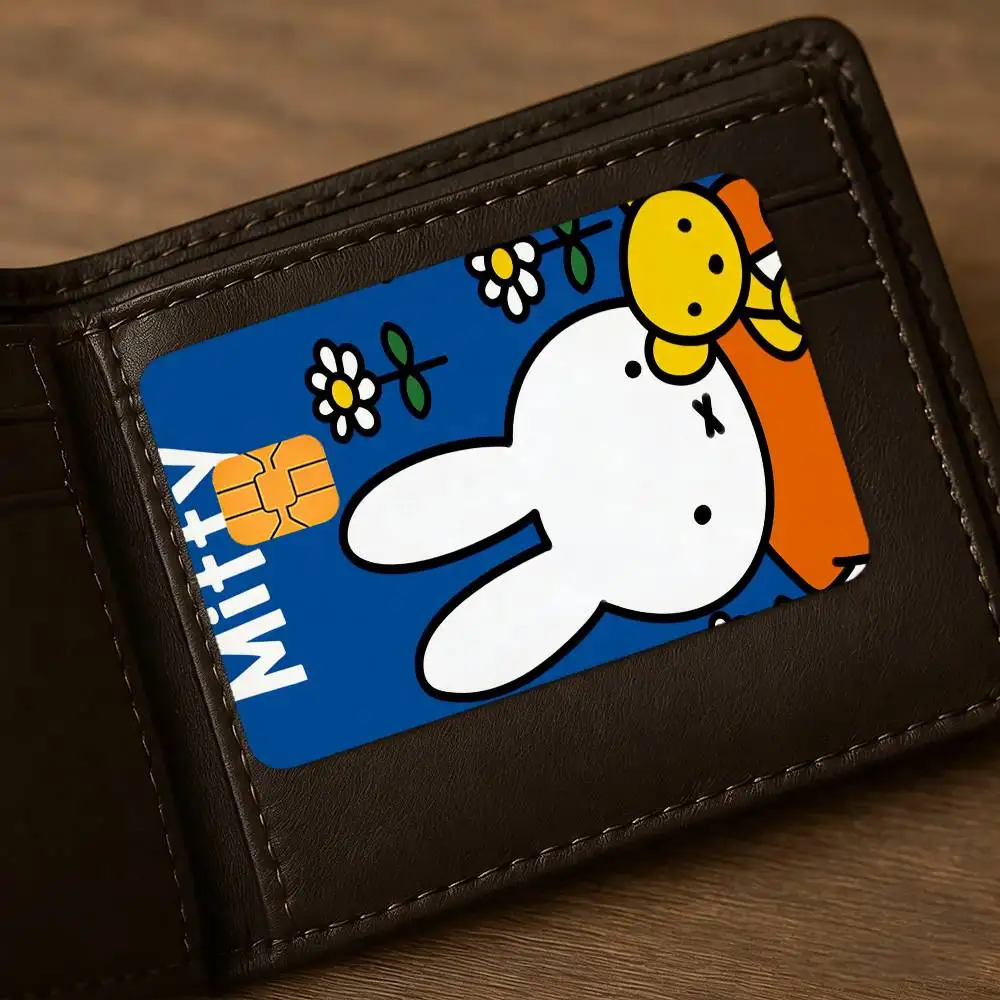 Cartoon M-miffy Niedliche Wasserdichte Hautschutz-Aufkleber für Bankkarten, Kreditkarten, Debitkarten und Fahrkarten für den öffentlichen Nahverkehr – Detail 8