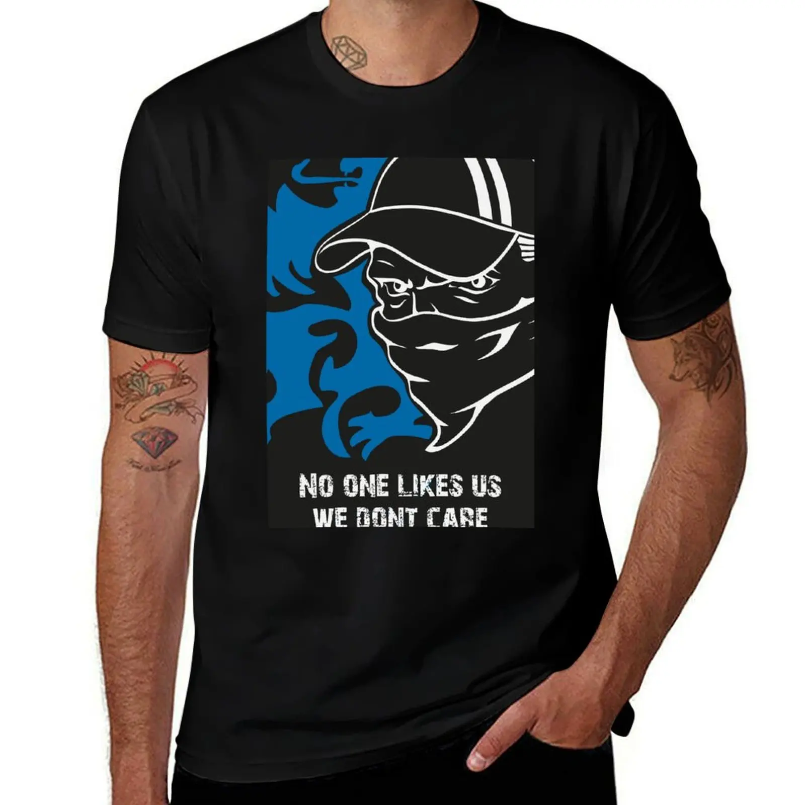 Millwall No One Likes Us - We Don't Care T-Shirt Urban Style Casual Short Sleeve Top