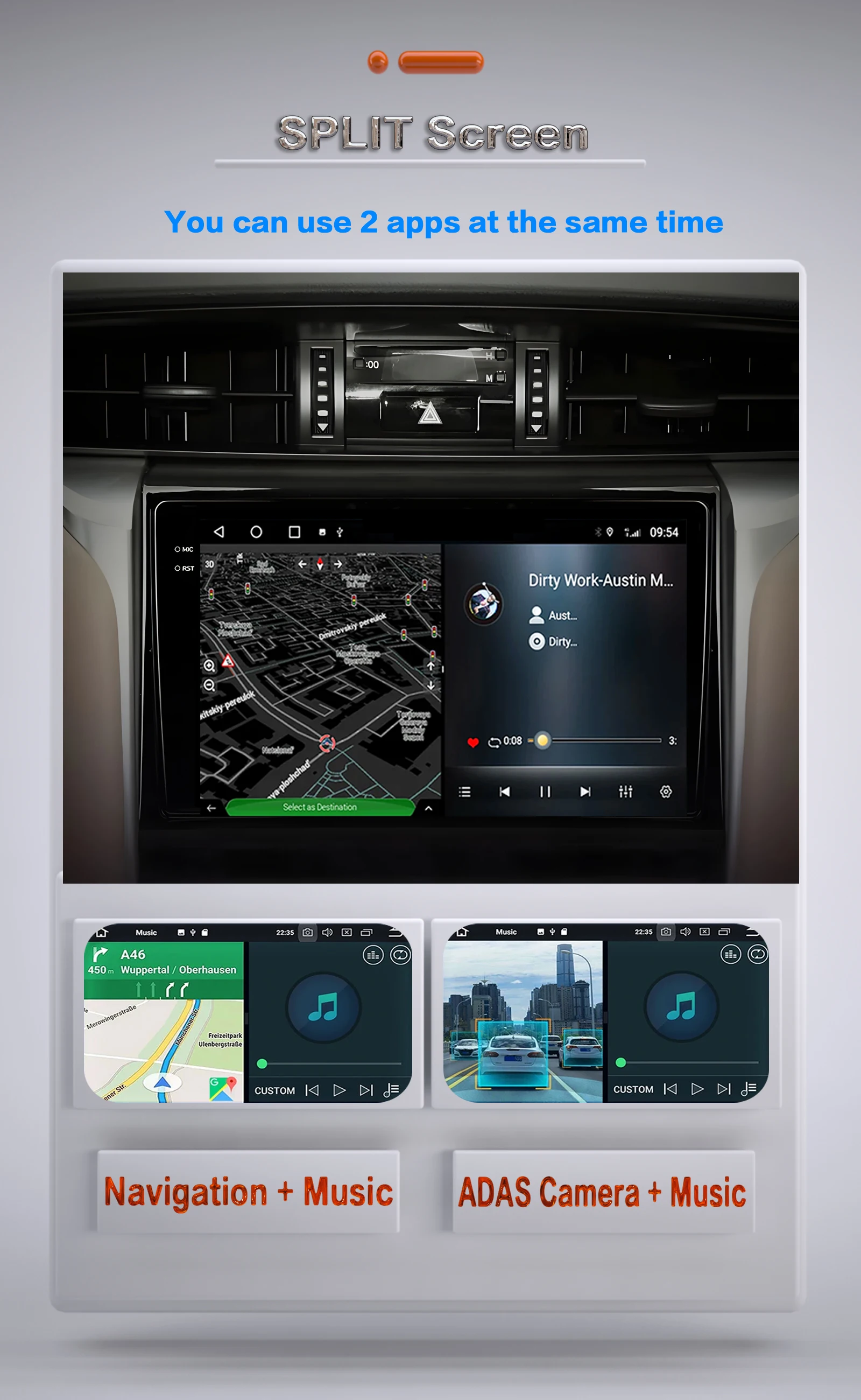 Auto Audio Per Toyota Fortuner 2 2015-2022 Multimediale Automotive Carplay Android Auto Wireless 8Core WIFI GPS Video Auto Stereo