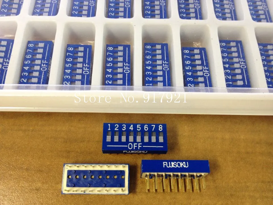 [ZOB] Import Fujitsu FUJISOKU 8 dial switch pitch 2.54MM flat dial switch toggle switch  --30PCS/LOT