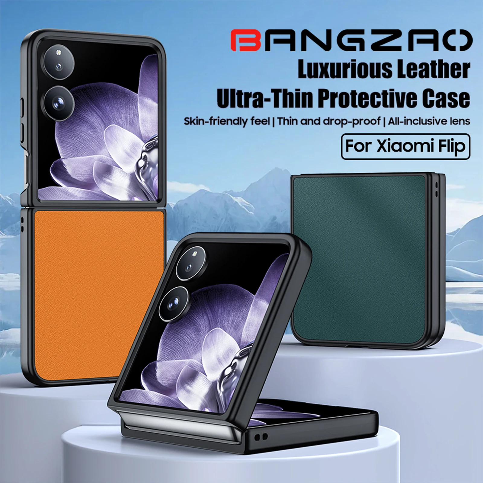 Pour XIAOMI MIX étui de téléphone à rabat couleur unie en cuir PU Anti-chute étui en cuir Ultra-mince pour MI MIXFlip étui de protection