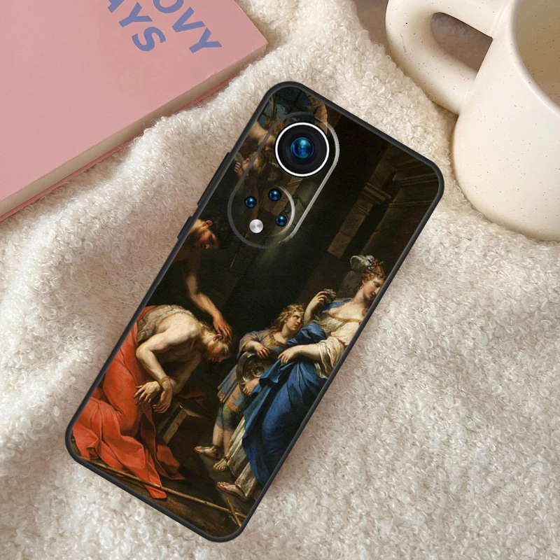 Judith Beheading Holofernes Caravaggio Funda For Huawei P20 P30 P40 P60 Pro P Smart Nova 5T Honor Magic5 Lite X8 X9 a 50 70 Case