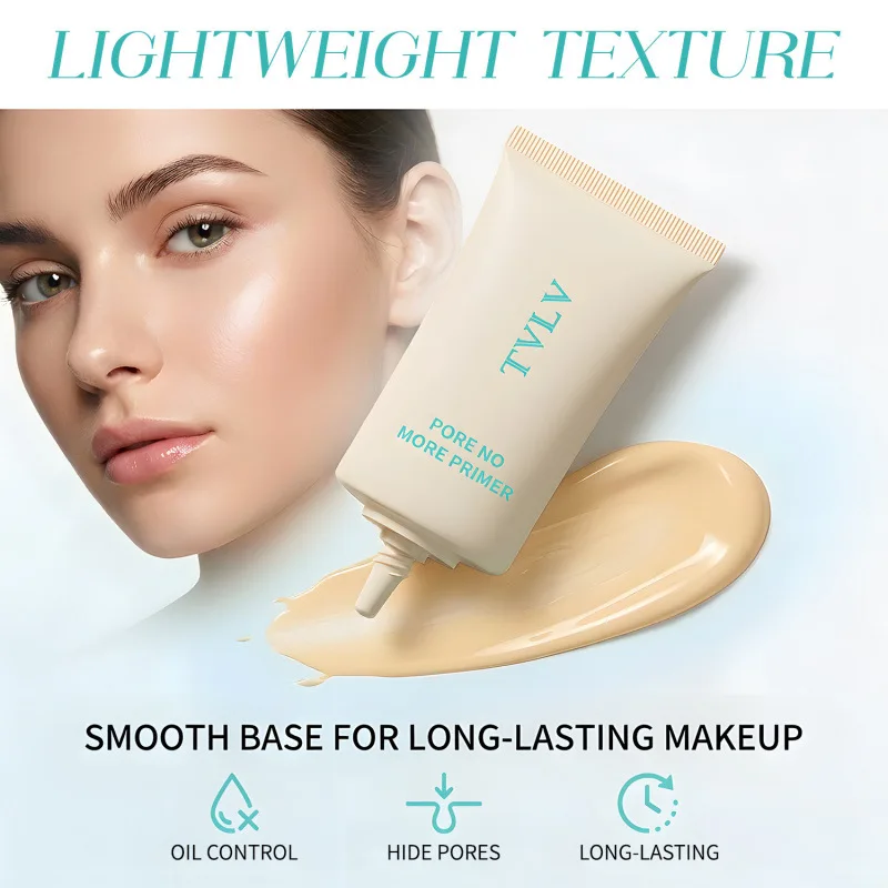 TVLV Pore Eraser Primer, Pore Concealing, Natural Fit, Moisturizing Hydrating, Non-Caking Smooth Face Primer