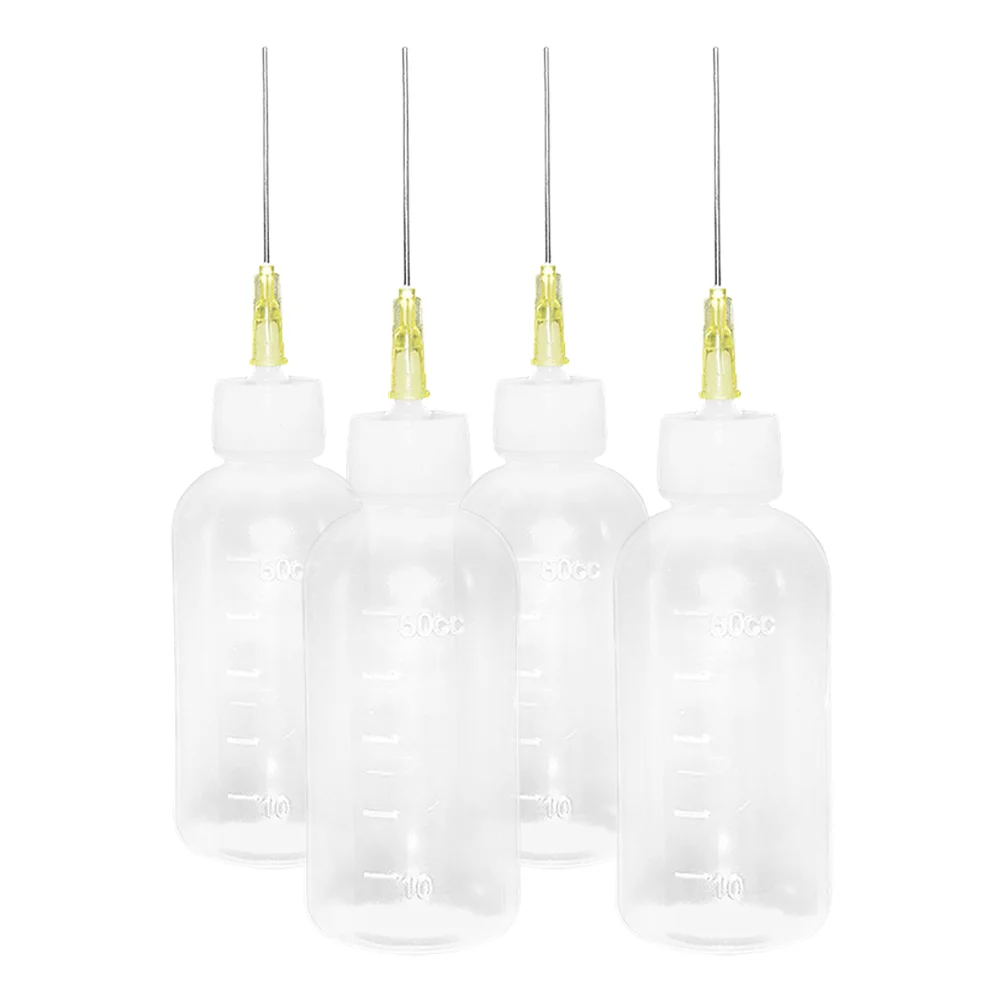 

4pcs Precision Tip Applicator Bottles Precision Tip Glue Dispensers for Liquid Oil Paint for Crafting Pottery Precision Tips App