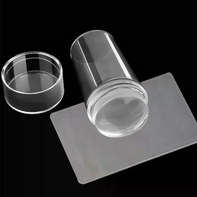 Nails Design Clear Silicone Nail Art Scraper Nails Gel Nail Polish Stamping