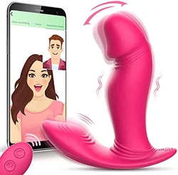 Vibrador con Control remoto para mujer, Juguetes sexuales con aplicación para el clítoris y el punto G, ajuste perfecto, Panty de mariposa