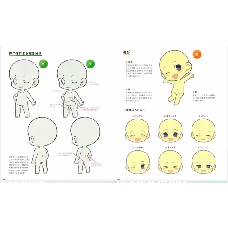 Anime Chibi Painting Tutorial Book Drawing Reference Yumenouchi Chiharu Illustrated Guide Art Book Cute Illustration Collection
