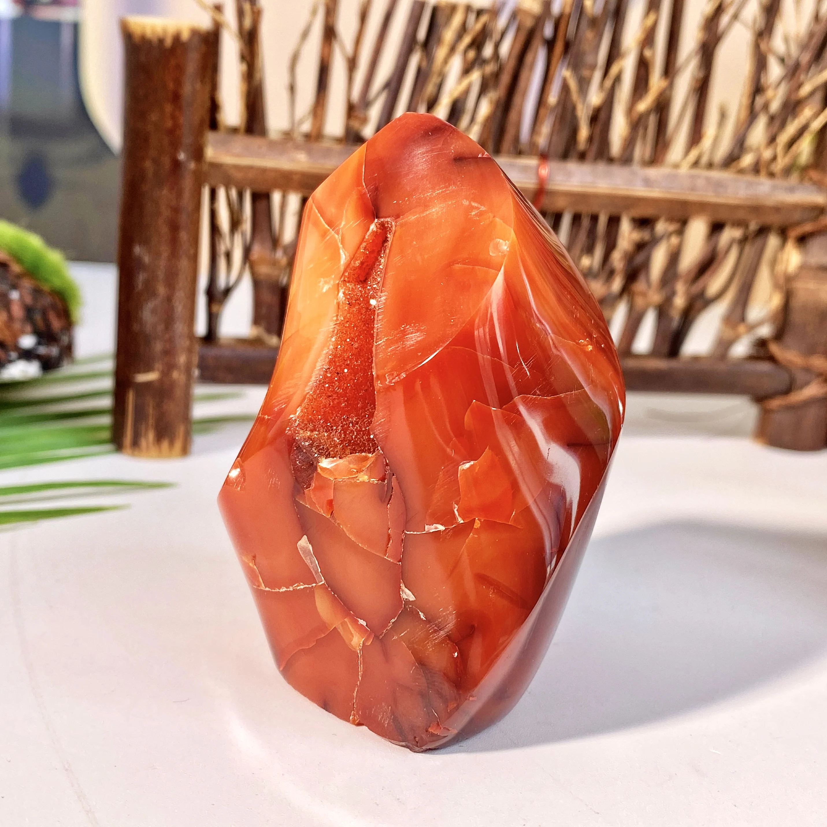 1PC High Quality Random Carnelian Flame Natural Crystal Carving, Healing crystal, gift, Scene decoration,Desktop decoration.