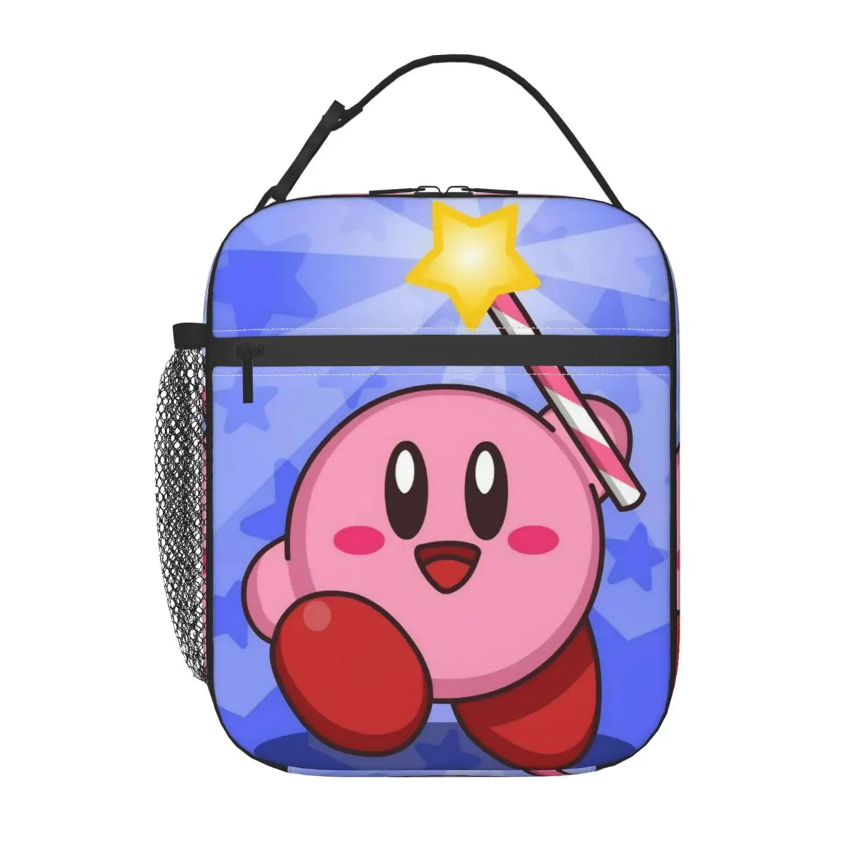 Pink Kirbys Funny Game Product Insulated Lunch Bag For Travel Food Storage Bag Leakproof Thermal Cooler Lunch Boxes view 2