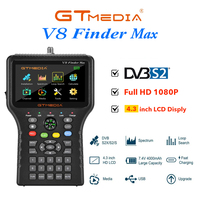 [Genuine]GTMEDIA V8 Finder Max Satellite Signal Finder 4.3-inch LCD DVB-S/S2/S2x H.265 ACM satellite network 8-Bit locator spain