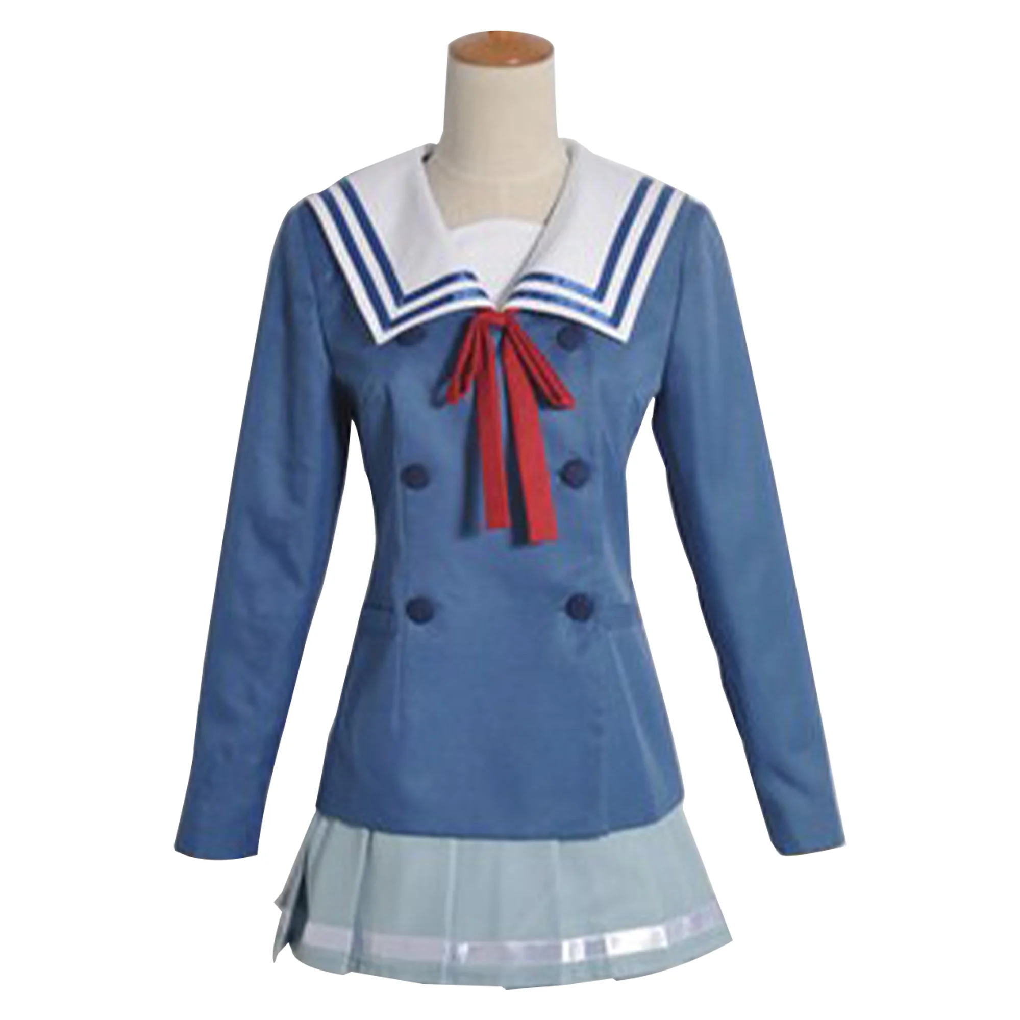 

Anime Cos Kuriyama Mirai Cosplay Nase Mitsuki Costume Party Uniform Full Set Female School JK Suit
