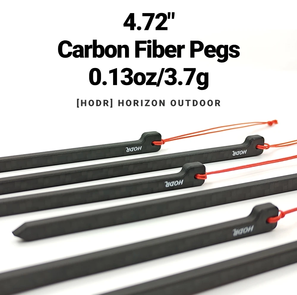 [HODR] piquets de tente en carbone piquets en Fiber de carbone 12 cm 3.7g clous de tente de randonnée ultralégers équipement de Camping en plein air randonnée