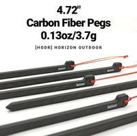[HODR] estacas de carbono para tienda de campaña, estacas de fibra de carbono de 12cm y 3,7g, clavos ultraligeros para tienda de campaña, equipo para acampar al aire libre y senderismo