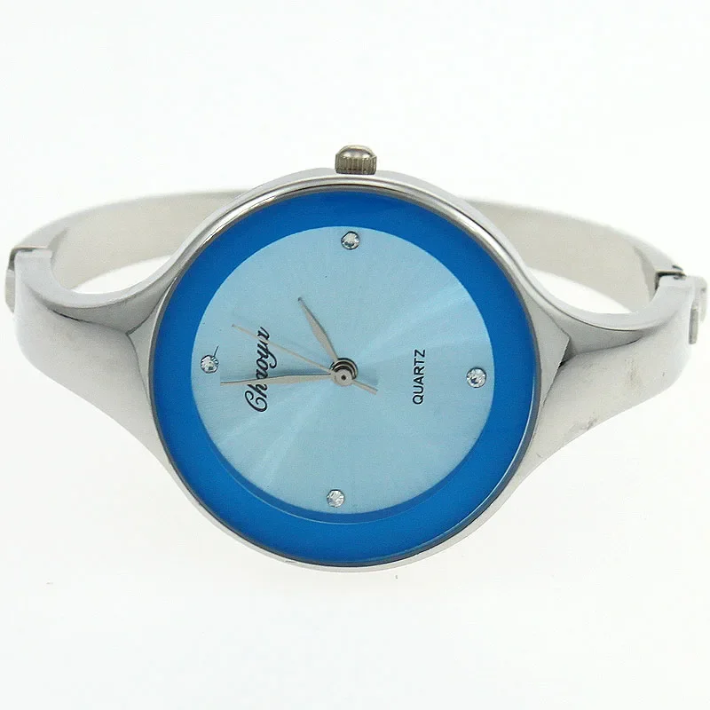 Orologio da donna minimalista con polsino, moda casual, rotondo, da donna, braccialetto da donna, orologi da ragazza, orologio al quarzo in acciaio