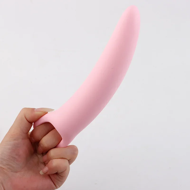 7.9 Inch Crescent Dildos Anal Vaginal Plugs Handheld Lesbian G Spot Sex Toy Female Male Expander Gay Couple Masturbator Dilator