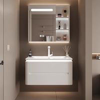 Narrow Mirror Bathroom Cabinets Storage Vanity Wall White Display Bathroom Cabinets Washbasin Meuble Toilette Furniture YY50BC