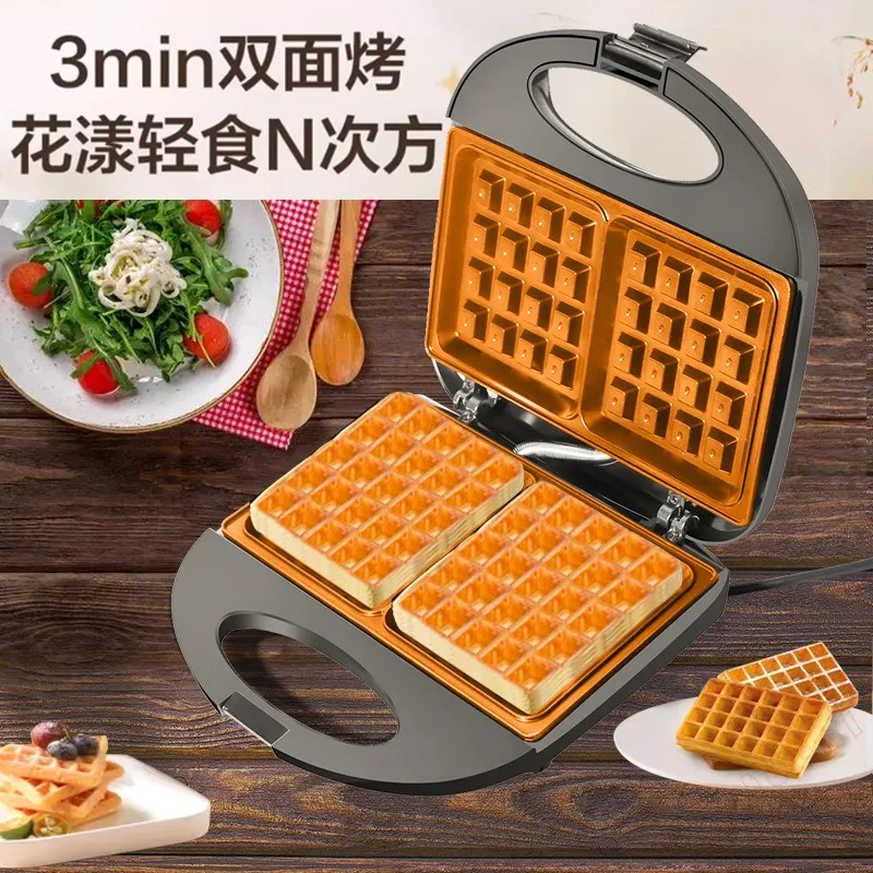 Cross-border 110V 3-in-1 Sandwich Maker Breakfast Maker Double Sided Heating Multifunctional Toast Waffle Maker Steak