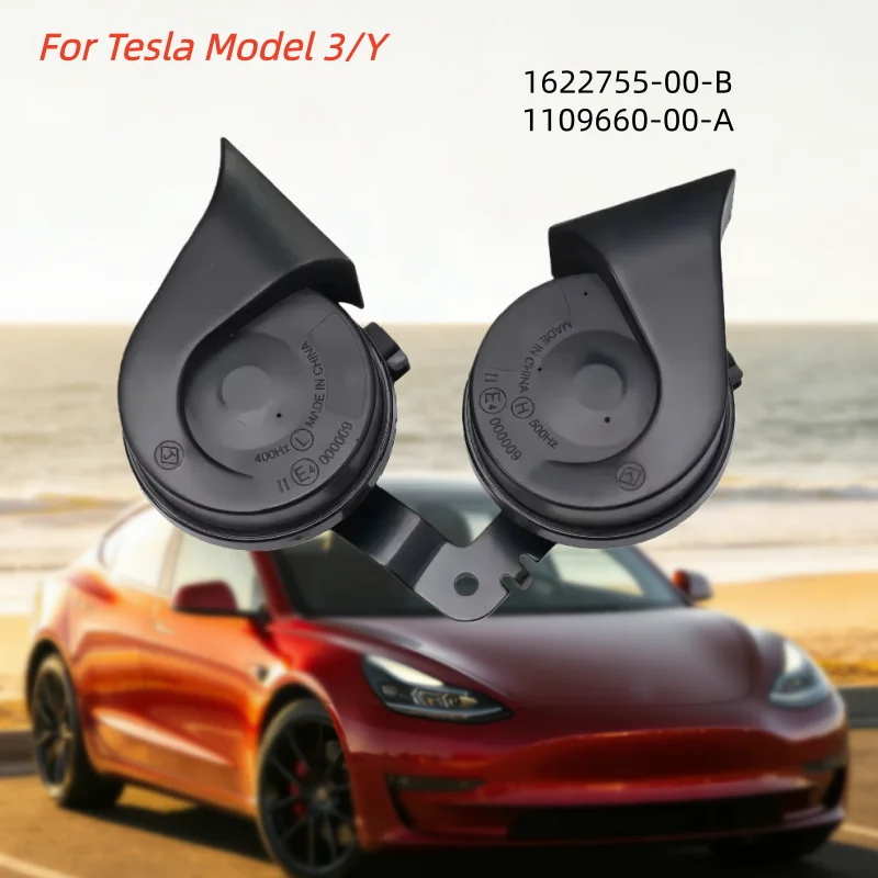 

Для Tesla Model 3/Y автомобильные рожки, запасные части, аксессуары1622755-00-B 1109660-00-A, двойной звук свистка, новинка