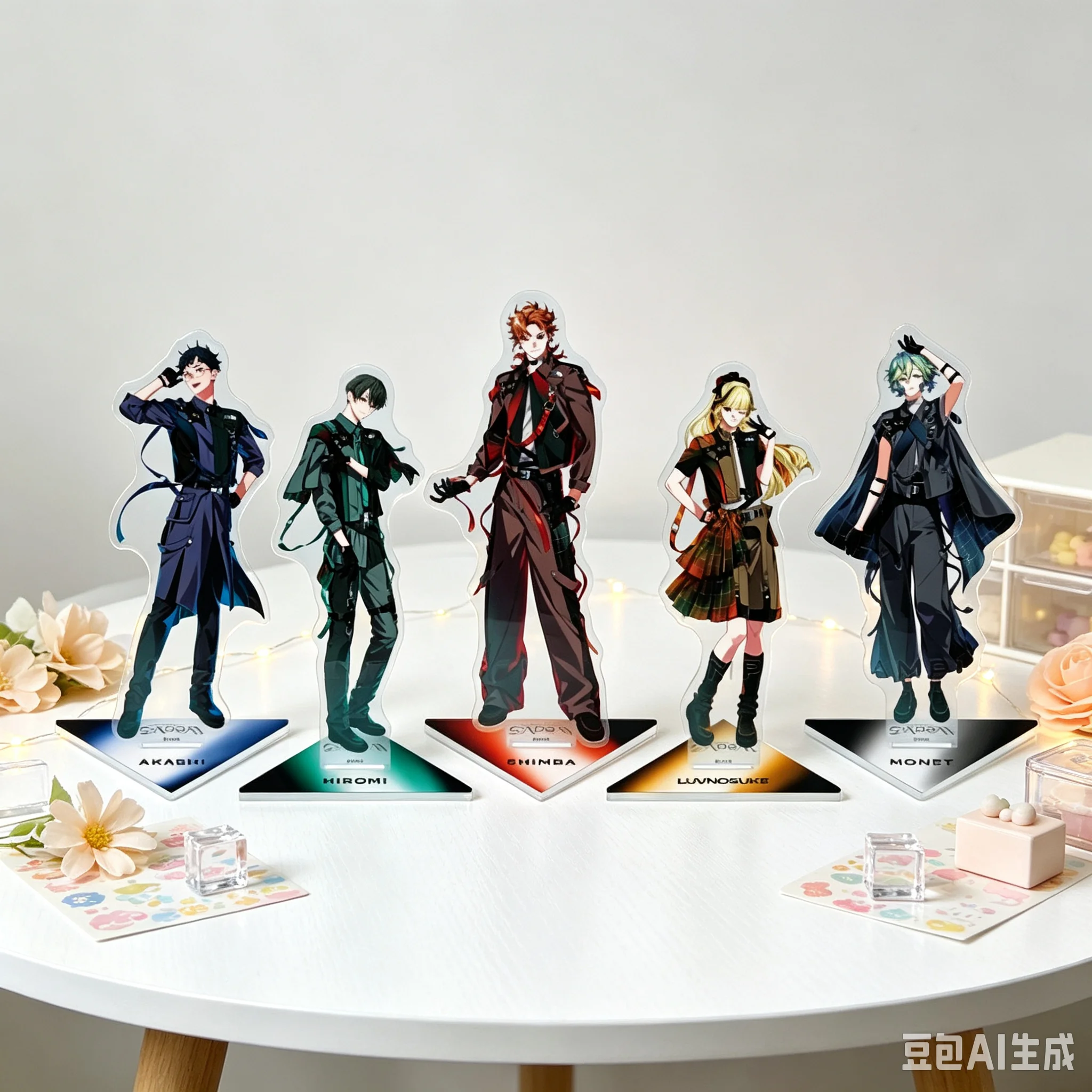 VS AMBIVALENZ Virtual streamer Acrylic Stand Model Plate Keychain TAIYO/SUBARU/ISSEI Desktop Ornament 15CM FACTORY STORE