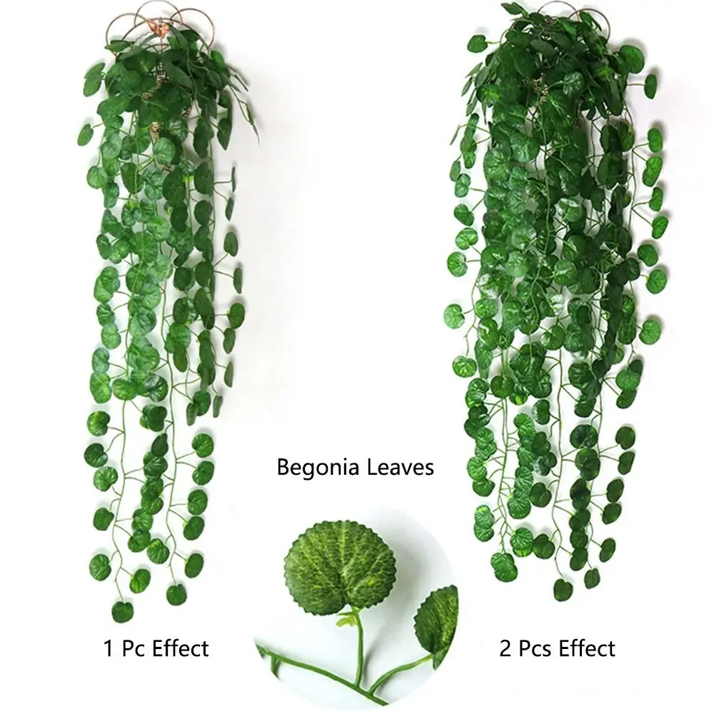 Artificial Ivy Fake Hanging Plants Garland Leaves Greenery Foliage Trailing Vine Wedding Home Garden Wall Hanging Plants Decor