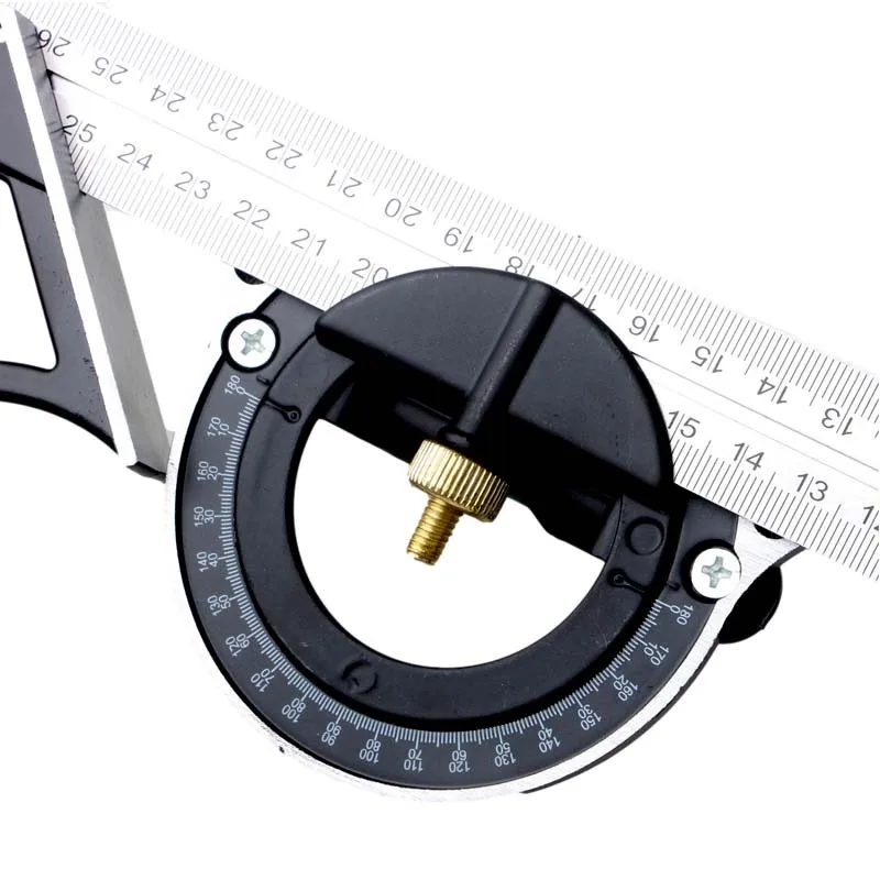 3-piece measuring tool set 300MM stainless steel multifunctional combination angle ruler