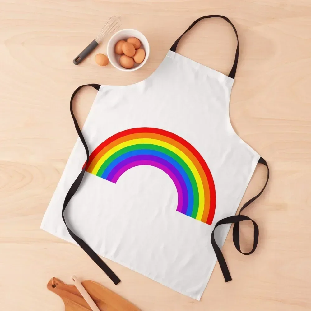 

Rainbow Apron Cute Kitchen Accessories Restaurant Kitchen Equipment Household Items Woman Kitchen Apron