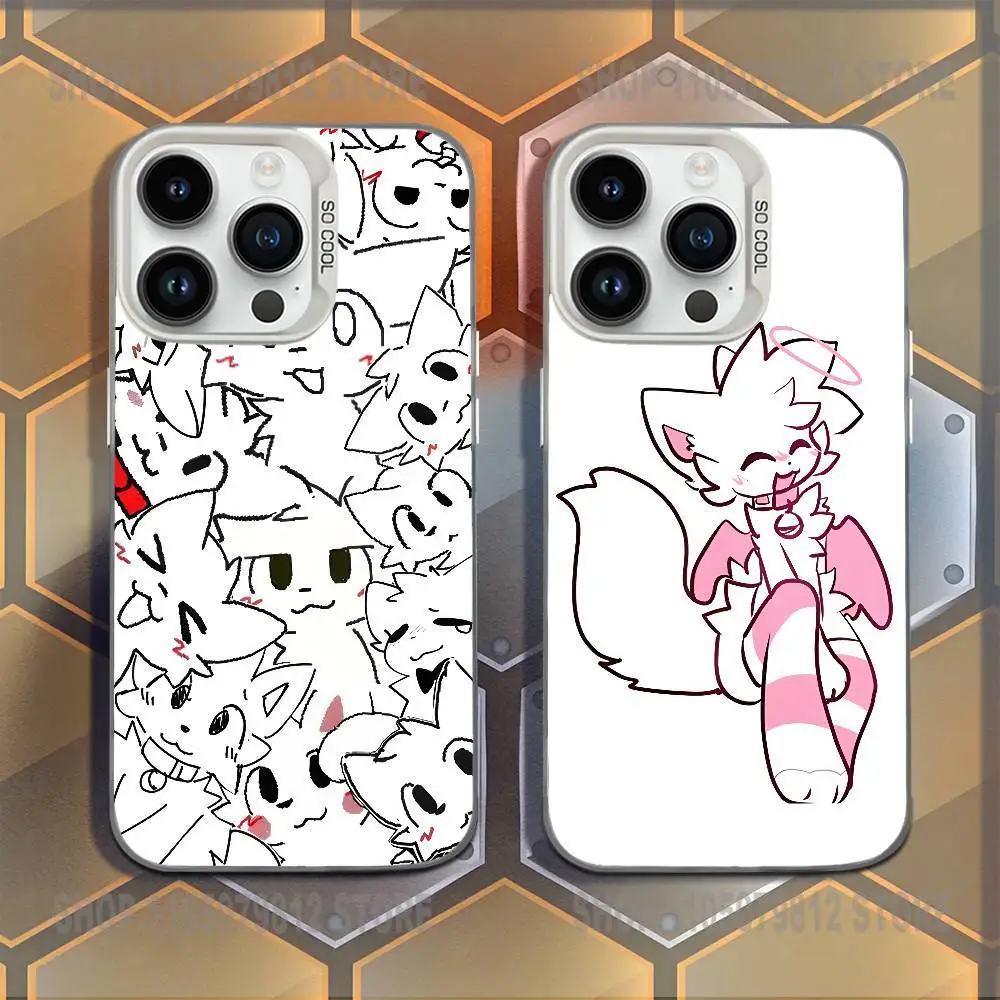 

Cute B-Boykisser Phone Case For iPhone 16,15,14,13,12,11,Mini,Pro,E,MAX White Candy Matte Shockproof Cover