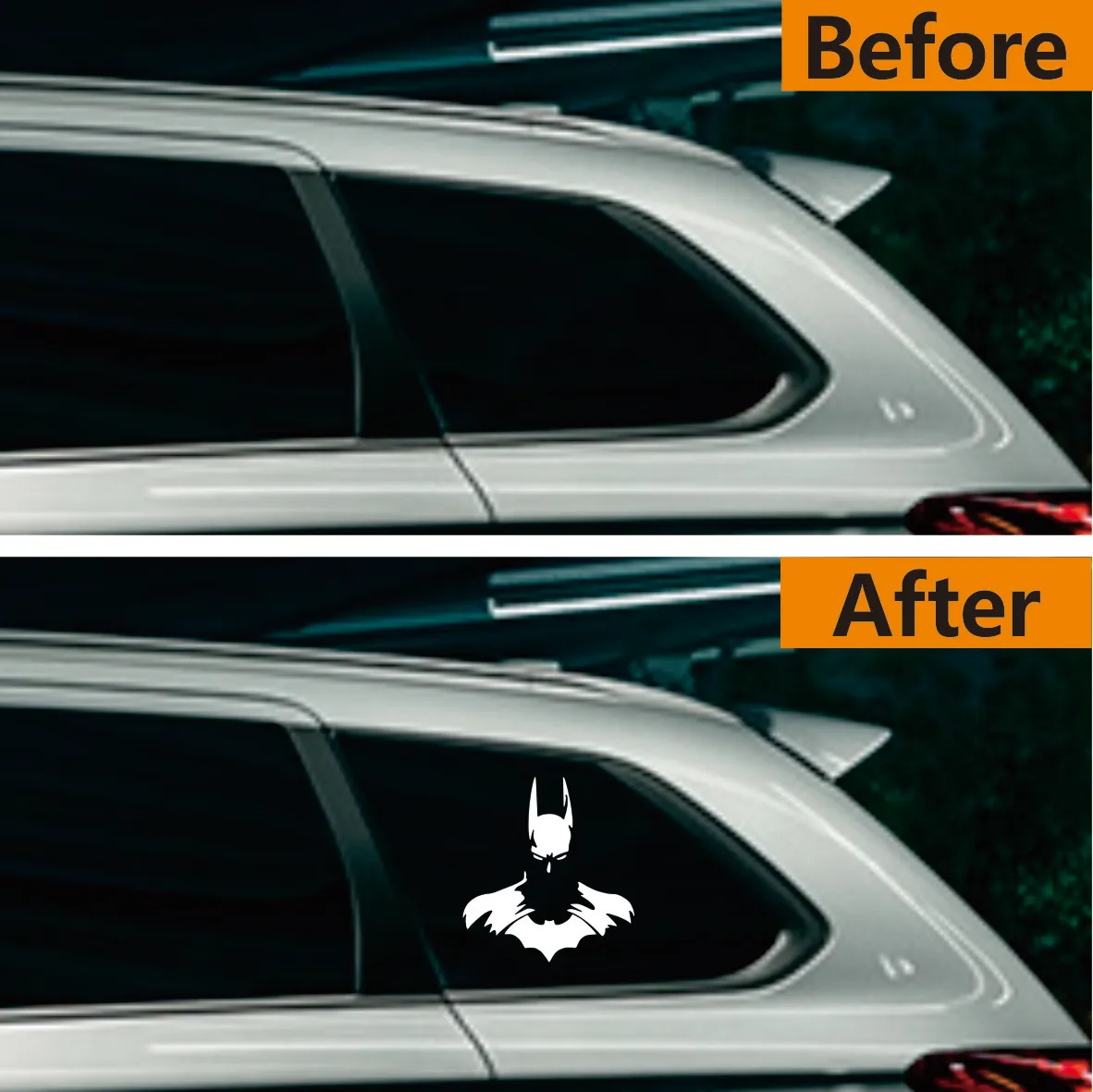 Cool Man สติ๊กเกอร์รถ Dark Knight รถหน้าต่างไวนิล Decal สติกเกอร์รถสติกเกอร์รถ 5 "x 4.5"