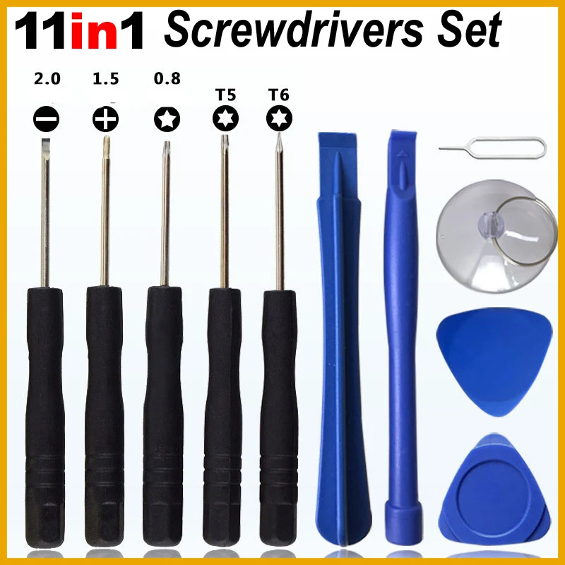 12-in-1 Mobile Phone Repair Tool Kit Screen Opening Pry Tools Precision Screwdrivers Set Compatible with iPhone Samsung Xiaomi