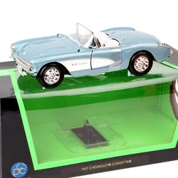 Kids Road Signature 1:24 Scale 1957 Chevrolet Corvette Convertible Car Model Chevy Diecasts & Toy Vehicles Metal Blue Replica