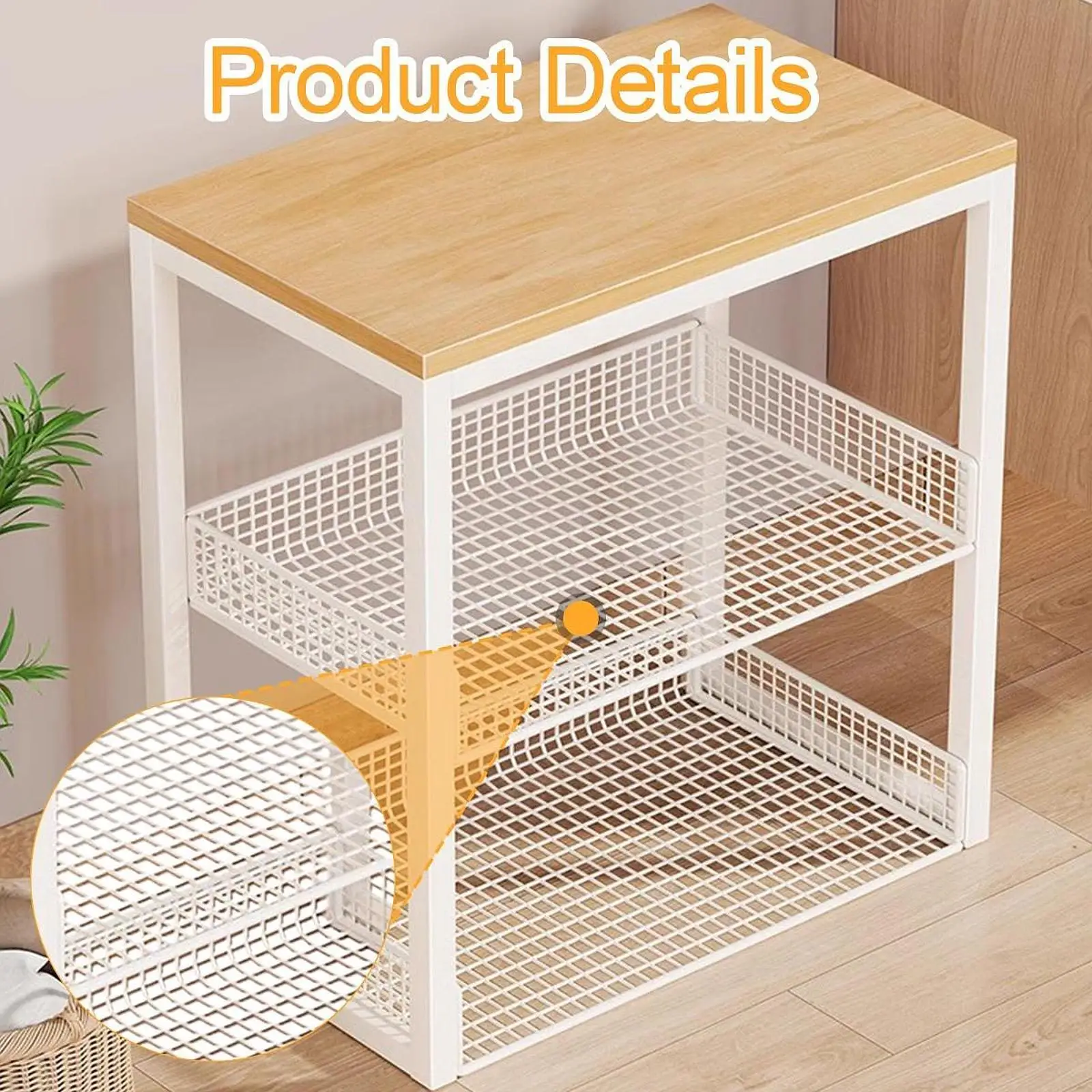 Portable Washer Stand Rice Cooker Air Fryer Rack for Office Balcony Bathroom