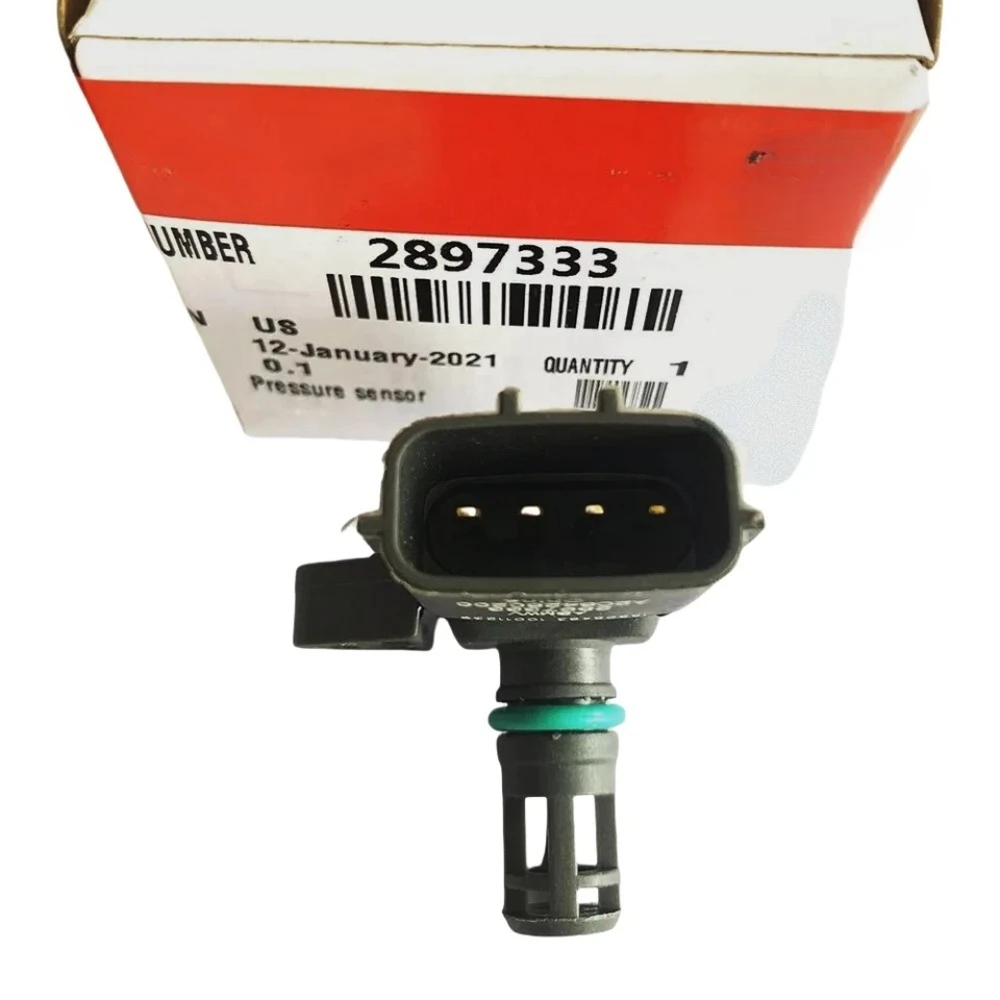 

High quality New for 2897333 5WK96801 2PCS Manifold Air Intake Pressure Sensor for Dodge Ram 6.7L MAP 921322 4903286 A2C84260200