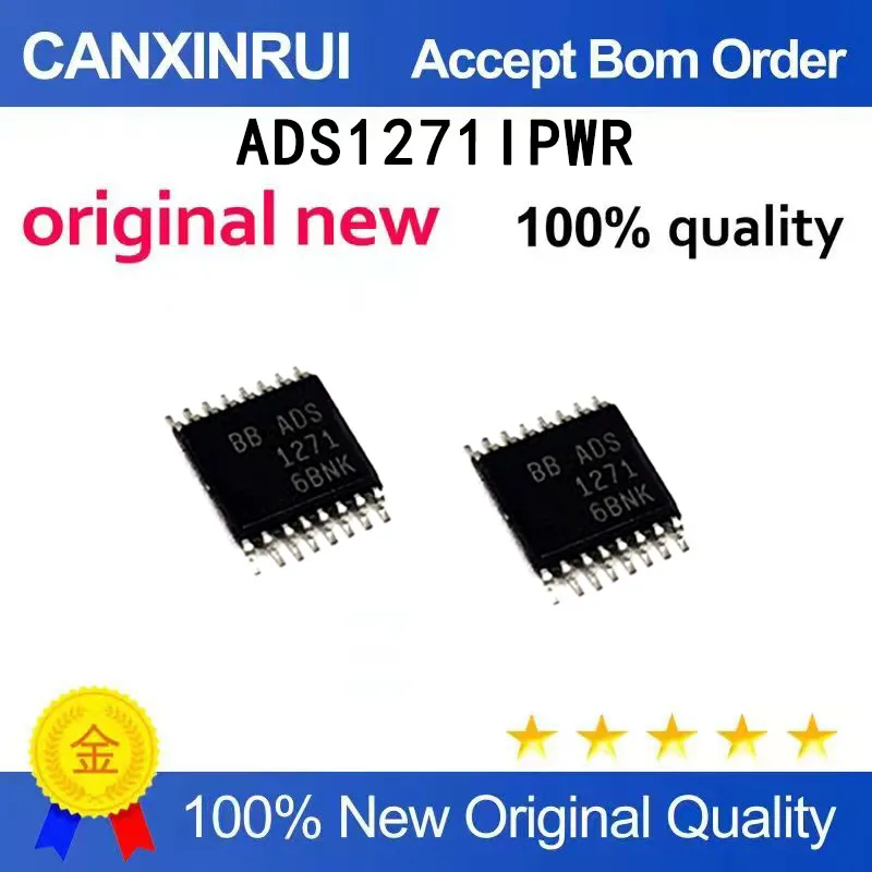 (5pcs-100pcs）Brand new original ADS1271IPWR ADS1271 TSSOP16 24 bit ADC analog-to-digital converter chip