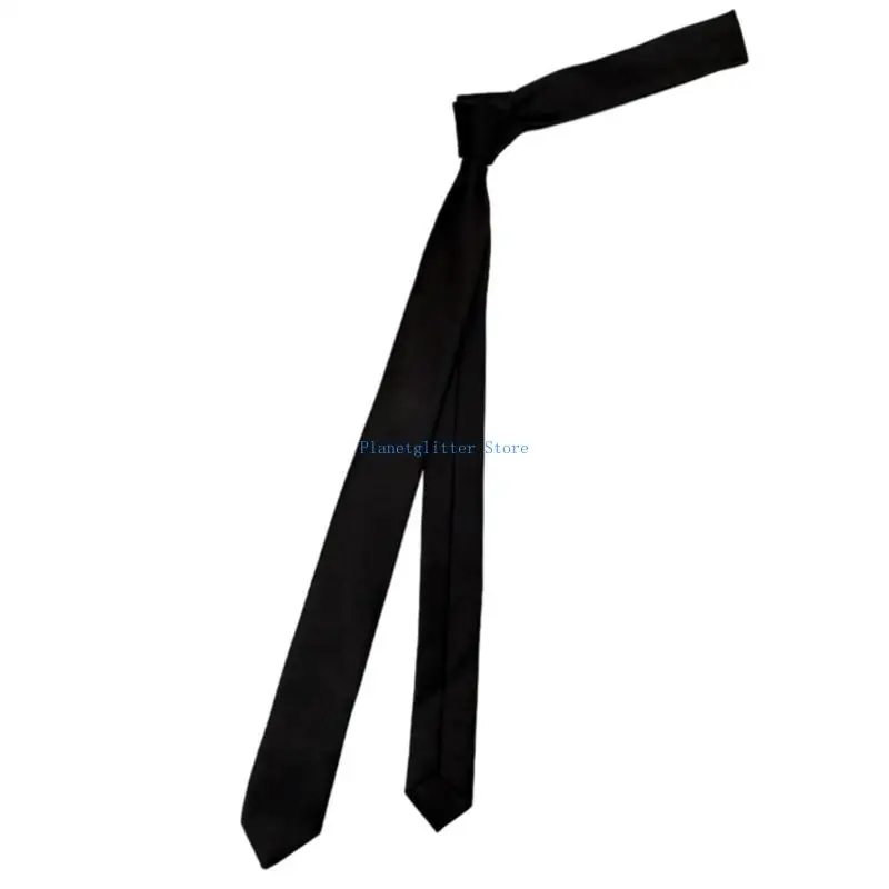 652B Narrow Skinny Contemporary Design Mens Dress Tie Light weight Soft Professional Attires Accessory Multiple Color Option