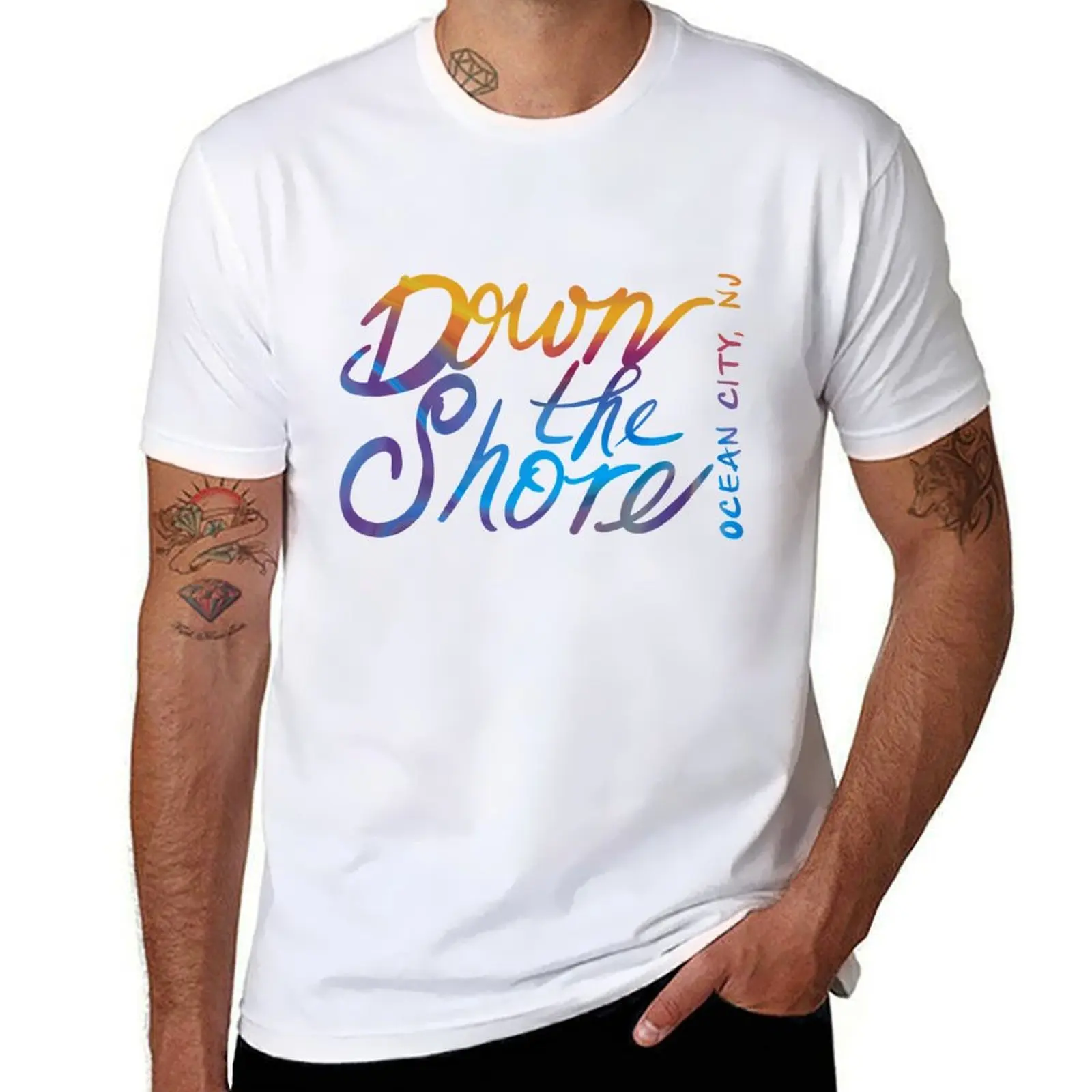 

Down the Shore Ocean City, NJ T-Shirt black cotton t-shirt plain for man package t shirt man casual T-Shirt