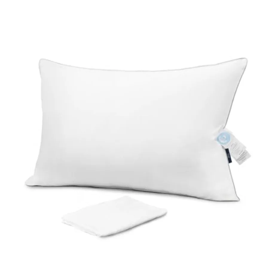 

Goose Down Pillow for Sleeping, 750 Fill Power Queen Size Pillow with Pillowcase - Bed Pillow for Luxury Master Bedroom, Suppor