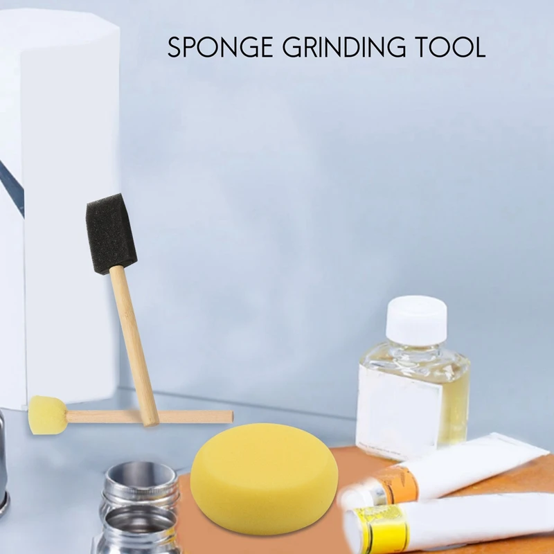 Round Paint Foam Sponge Brush Various Shaped And Sized, Watercolor Sponges For Painting, Craft