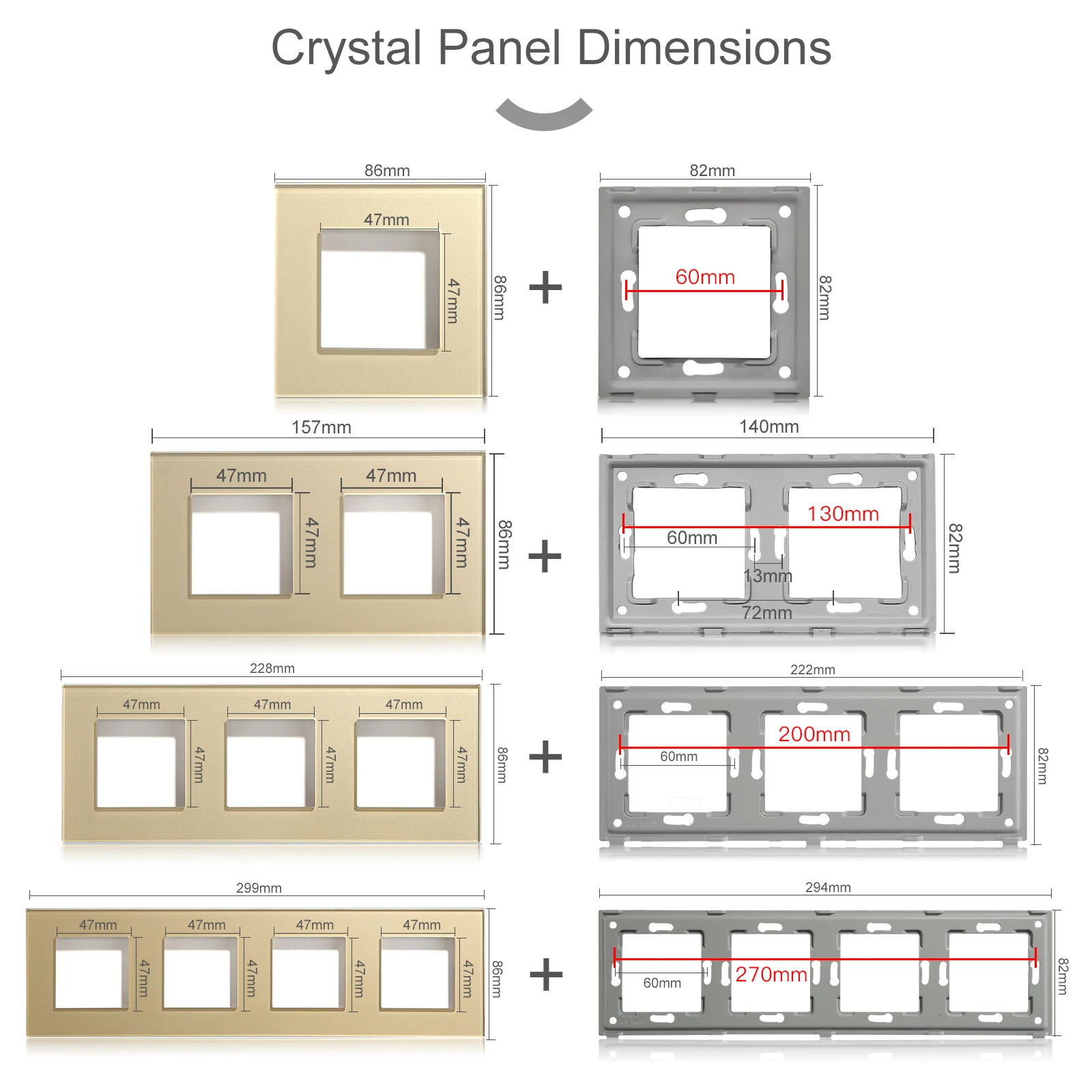 BSEED 1/2/3 عصابة الجدار مفاتيح الإضاءة 2 طريقة أزرار ميكانيكية تمرير من خلال إيقاف التبديل مع نوع c USB الاتحاد الأوروبي مآخذ لوحة زجاجية