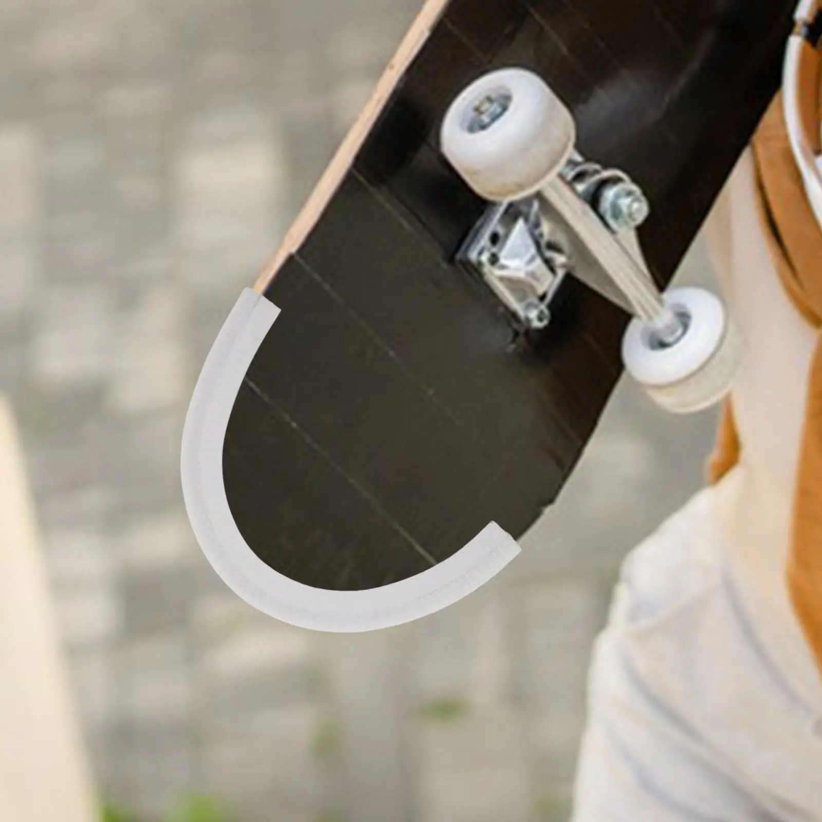 

Пара защитных накладок для края скейтборда, бампер для доски, защита от ударов для лонгборда и серфборда, износостойкая противоударная накладка на нос и хвост доски