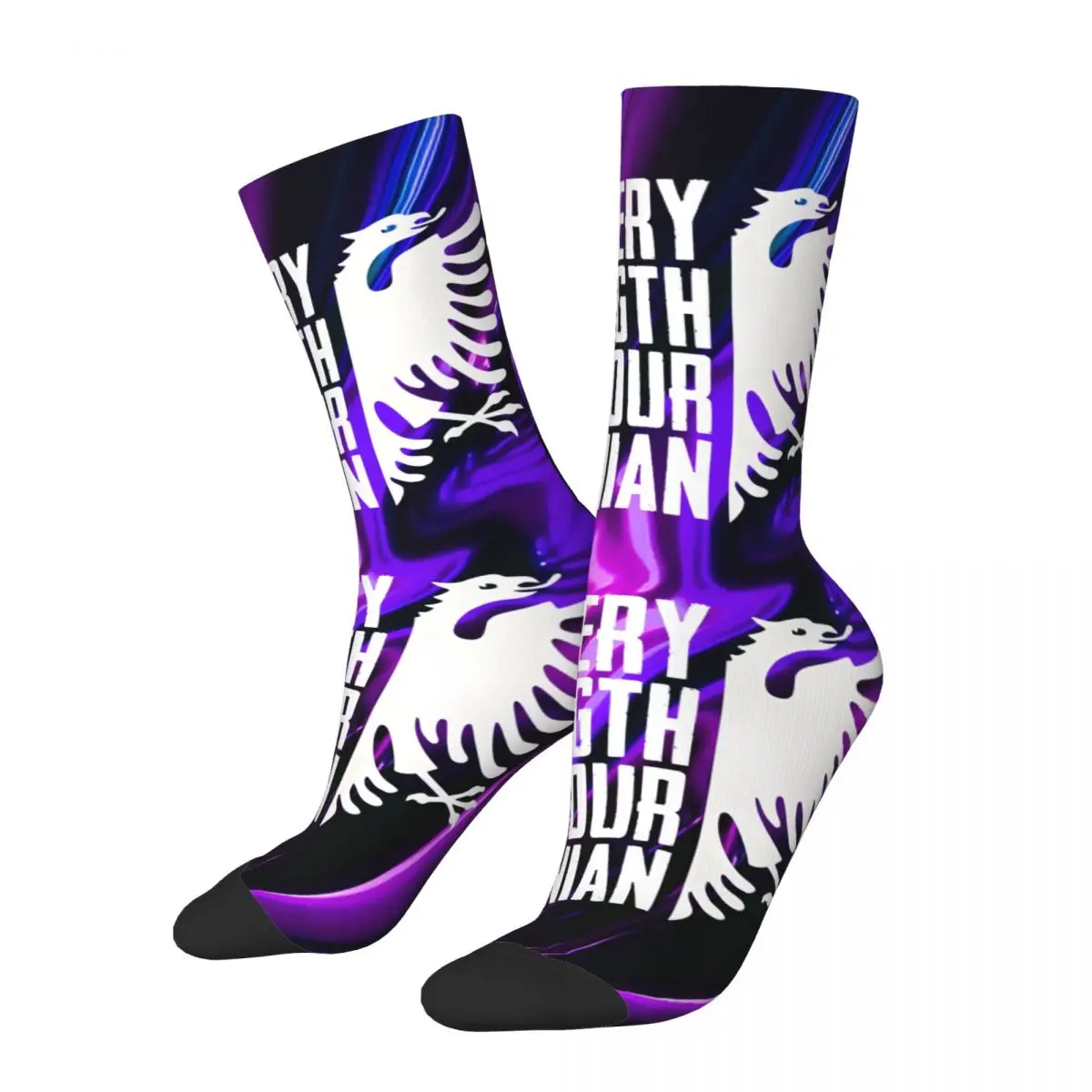 

Eagle Flag Lover Men's Socks Retro Harajuku Albanian Eagle Street Style Novelty Seamless Crew Sock