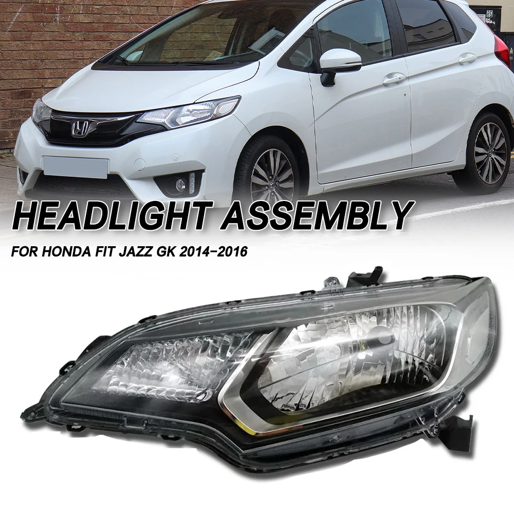 

For Honda Fit JAZZ GK 2014 2015 2016 Front Bumper Head Light Headlamp Driving Headlight Turn Signal Light