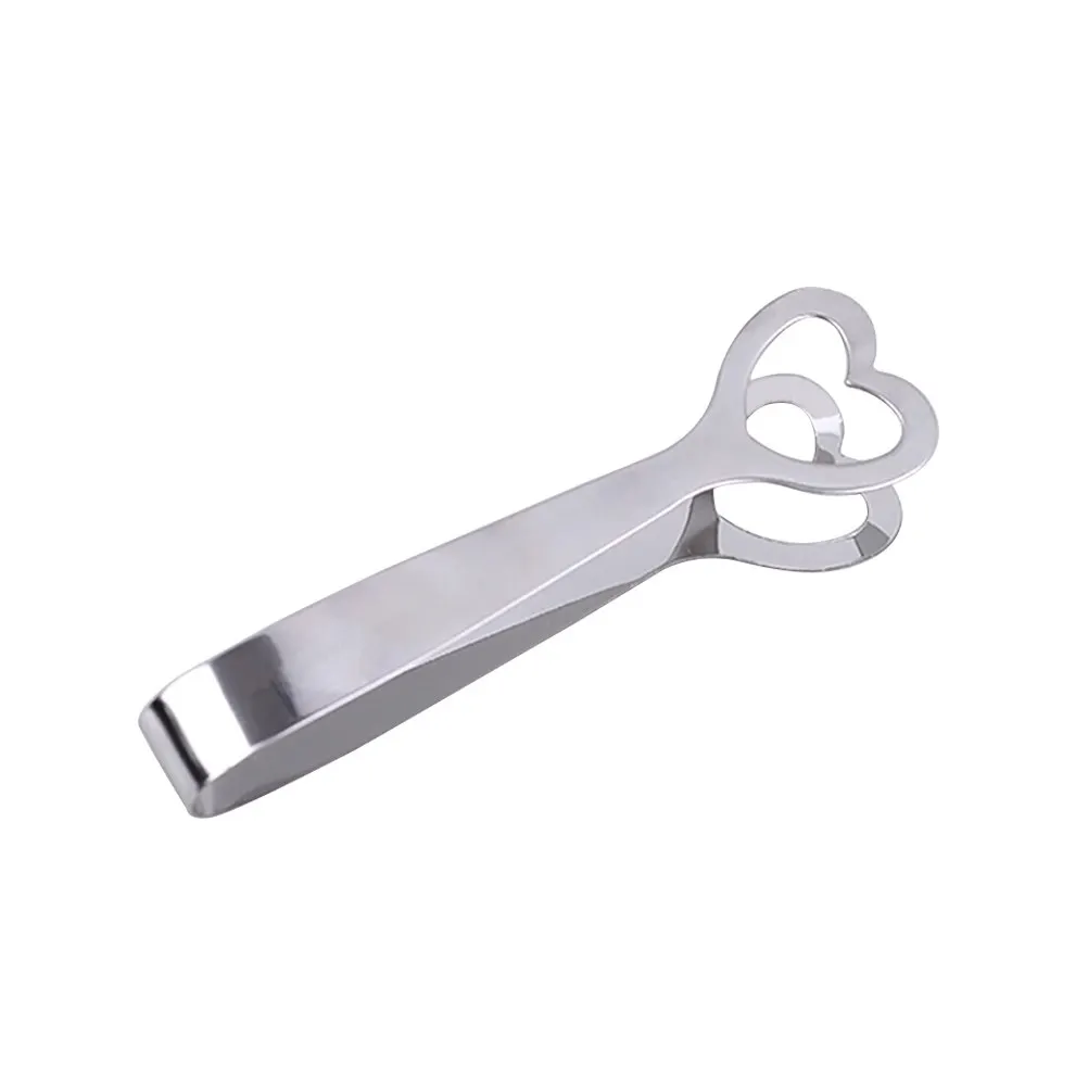 3Pcs Kitchen Tongs Stainless Steel Sugar Clip for Ice Cake Cookie Fruit Serving Wedding Birthday Party Catering Tools