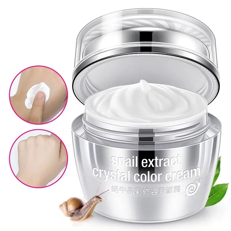 Snail Extract Crystal Color Cream Or Beauty Muscle Run Lady Cream Whitening, Meticulous Moisturizing Reduce Melanin Toning