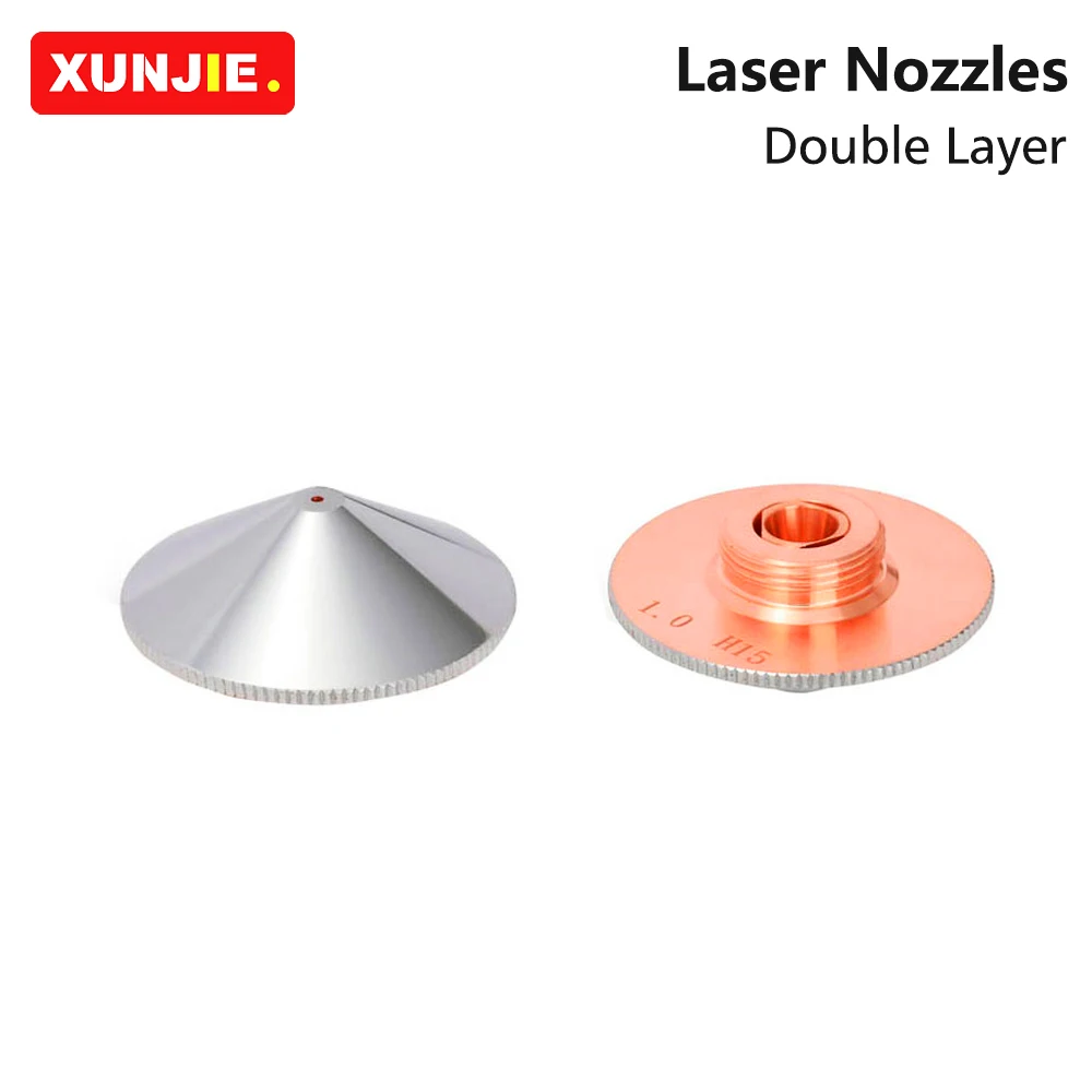 Imagem -04 - Xunjie-raytools Laser Bico para Bodor Fibra Cabeça de Corte M14 Simples Dupla Camada Calibre 0.85.0 mm Diâmetro 32 mm