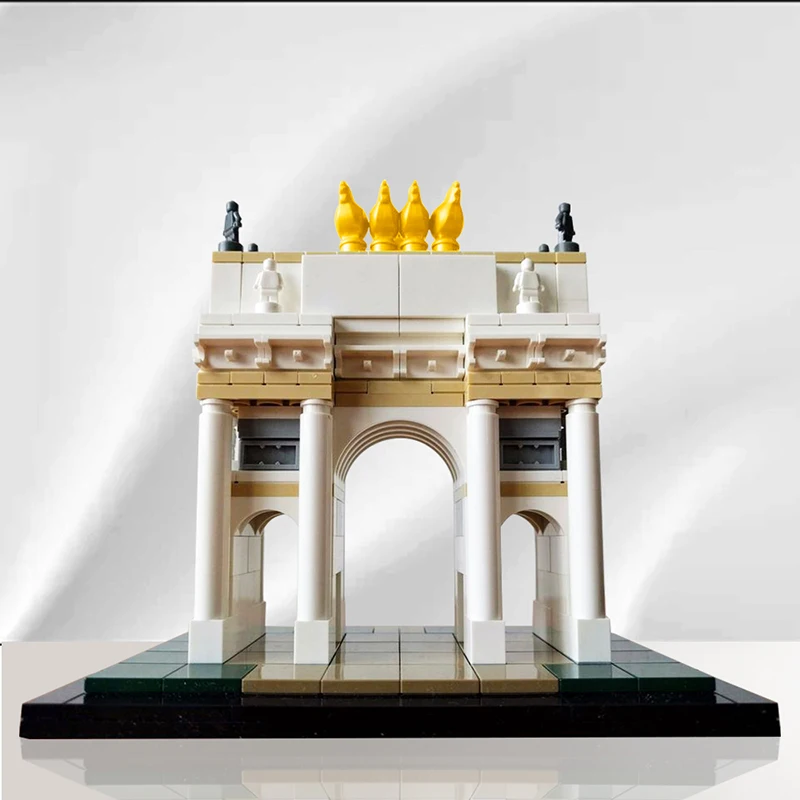 Moc Arco della Pace Architektur Bausteine Modell berühmte italienische Gebäude Friedens bogen Ziegel montieren Spielzeug Puzzle Kind Geschenk