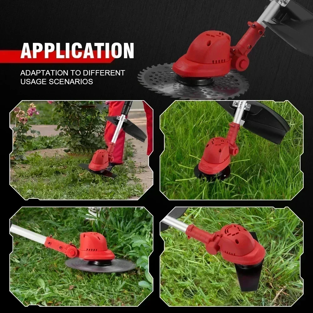 36000RPM Brushless Electric Lawn Mower Cordless Grass Trimmer With Display Length Adjustable Garden Tools For Makita 18V Battery