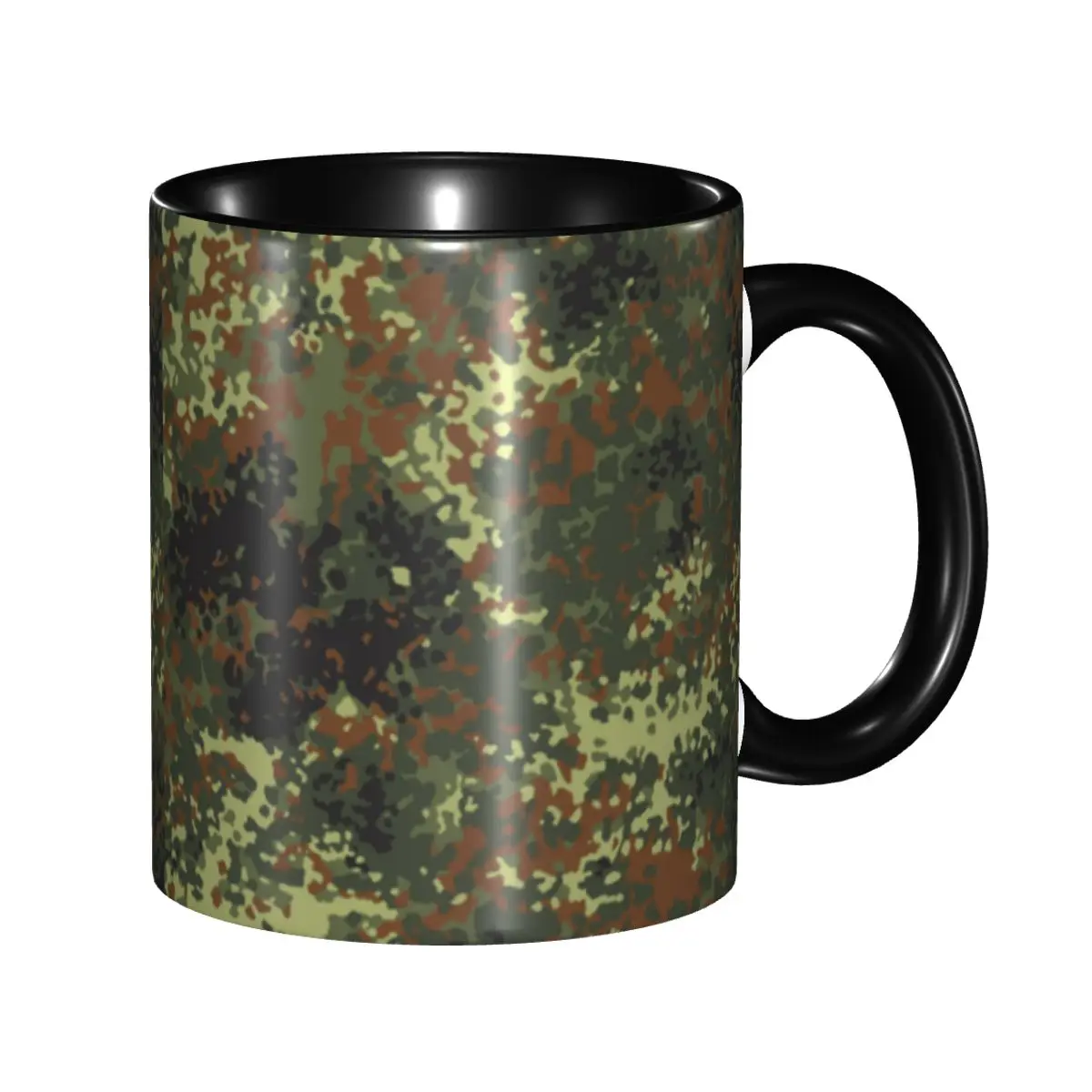 

DIY Flecktarn Camo Ceramic Mug Customized Camouflage Coffee Cup Creative Present