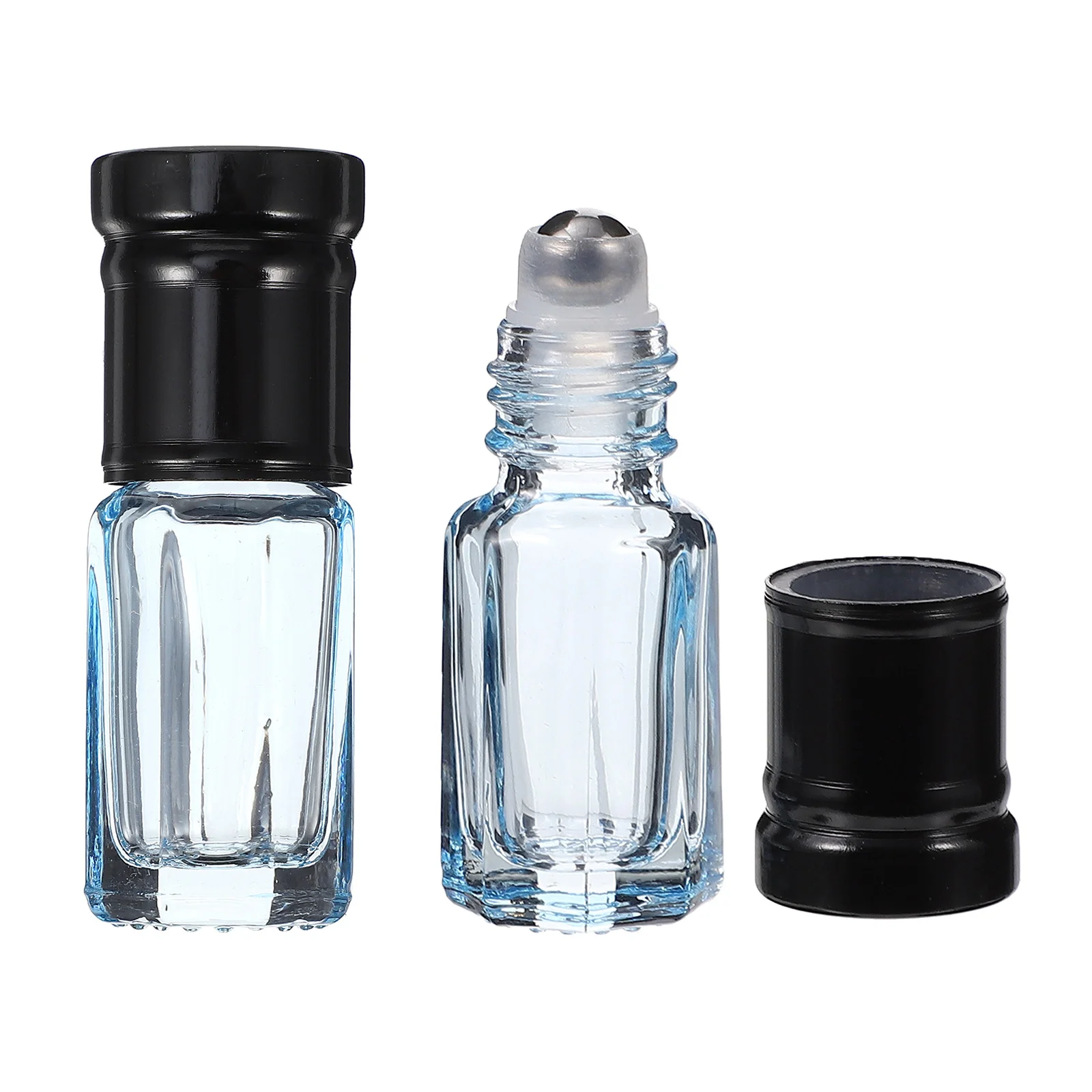 

8Pcs Essential Oil Glass Roll-on Bottles 3Ml Leakproof Roller Ball Portable Perfume Containers for Travel Oils