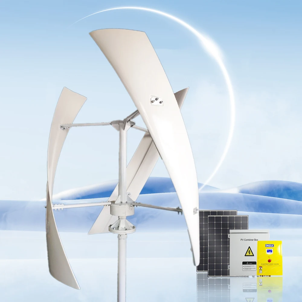 

5KW 6KW 8KW 10KW Vertical Axial Wind Turbine for Ground or Roof Install Low Noise Wind Power Generator